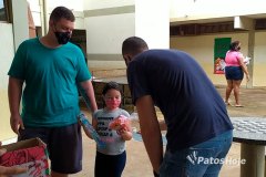 Entrega de doações na creche - ARLS Renovação e Sabedoria